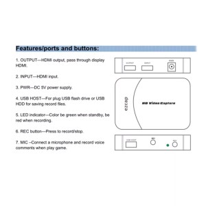 کارت کپچر اکسترنال ای زی کپ مدل  EZCAP280HB HDMI